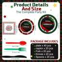 Yungyan 120 Pcs Arab American Heritage Month Decorations 2026 Arab American Heritage Month Gifts Disposable Dinnerware Sets Paper Plates and Napkins Party Supplies for Celebration Gathering Party