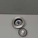 1S-Install Upgraded Kitchen Sink Strainer & Stopper  Pop-Up Fast Drain, Anti-Clog Basket & Deodorizing Cover  Fits US Standard 3.5 in Drain, 3 in 1 Stainless Steel Sink Drain Strainer (Snow)