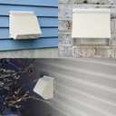 4 Inch Dryer Vent Cover Outside Hooded Wall Vent with Screen and Damper, Exhaust Vent Wall Mount Exterior Wall Vents Cover Cap for Dryer Ventilation&Outdoor Air Exhaust,Galvanized Steel,White