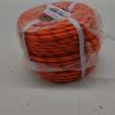 X XBEN Braided Polyester Arborist Rope 3/8 inch X 120ft, 48 Strands, 3430 LBS Breaking Strength Outdoor Rope, Arborist Rigging Rope for Rock Hiking Camping Swing Tree Rescue, Orange