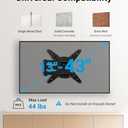 Pipishell Full Motion TV Wall Mount for Echo Show 21/15 and 13-43 Inch Flat Curved Screen TVs & Monitors, Max VESA 200x200mm up to 44lbs, TV Mount Wall Bracket with Rotation Swivel Tilt Extension