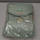 Nail Polish Organizer Case, Nail Supplies Storage Box Holds 45 Bottles Nail Polish & Nail Lamp, Travel Nail Tech Carrying Case, Nail Kit Bag For Nail Stuff & Manicure Tools (Green)