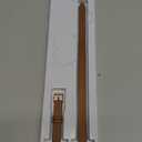 Bestig Bands Compatible with Apple Watch Band 49mm 46mm 45mm 44mm 42mm (Series 3 2 1) Women Men, Genuine Leather Double Tour Designed Slim Strap for iWatch Ultra 1/2/3 SE1/2 Series 11 10 9 8 7 6 5 4 (A-Brown+RoseGold)