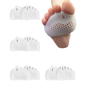 Golbylicc 4 Pairs Metatarsal Gel Pads Toe Spacers Separators to Correct Bunions, Forefoot Pads, Hammertoe Corrector Big Toe Straighteners for Women Men Foot Pain Relief