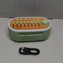 White Noise Machine Bluetooth Speaker, Digital Alarm Clock Sleep Timer with LED Display RGB Night Light, Soothing Natural Sleeping Sound Machine for Baby, Kids, Adults, Bedrooms (Green)