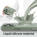 For iPhone 16 Pro Max Case with 2 Screen Protectors - Compatible with Magsafe - Upgraded Camera Protection - Liquid Silicone Protective Phone Case 6.9" for Men, Women,Girls - Porcelain Blue