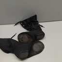 MSMAX Adult Dance Boots High Top Ballet Jazz Dancing Sneakers (6, Black)