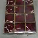 12pcs Christmas Tree Hanging Ball Decoration 2.4Inch Velvet Christmas Ornaments Balls Flocked Shatterproof Plastic Xmas Tree Ball for Party Holiday Wedding Home Decor (1, Burgundy, 12PCS)