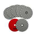 SHDIATOOL Dry Diamond Polishing Pads 4-Inch Sanding Disc Grit 400 for Granite Marble Stone 7Pcs