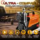 GOYOJO AC-2 PCP Air Compressor, 4500 PSI/30 MPa Portable Oil-Free Air Pump, Up to 45 Min Continuous Runtime, 12V DC & 110V/220V AC Converter, for PCP Airguns & HPA Paintball Tanks