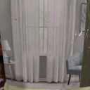 URBAN HABITAT 63in. LENGTH GROMMET TOP WINDOW PANEL WOODBURGH 50 in. W x 63 in. L 127 cm x 160 cm Includes 1 grommet top panel Fit up to 1.25 in (3.2 cm) diameter rod, White