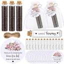 2 x Skybooly 30 Set Mini Glass Bottles Cork Stoppers Bridal Shower Favors
