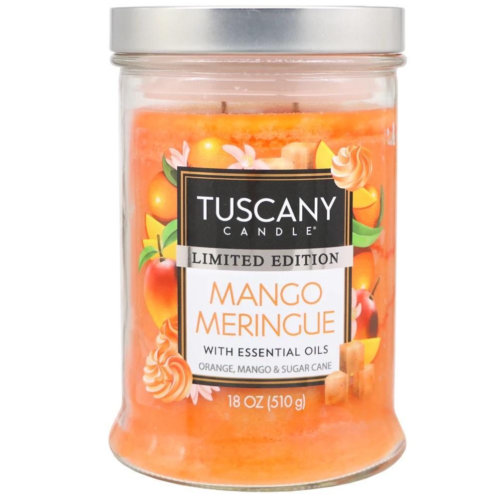 Tuscany® Limited Edition Scented Jar Candle Mango Meringue, 18 ounces