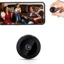 Hidden Camera Surveillance Monitor - WiFi Nanny Cam with 1080P Night Vision, Motion Detection, and Smartphone Compatibility - Indoor Spy Camera for Home/Baby/Office