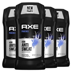 AXE Antiperspirant Deodorant for Men Phoenix 4Pc 48H Sweat & Odor Protection for Long Lasting Freshness, Crushed Mint & Rosemary Men's Deodorant 2.7 oz