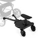 Universal Stroller Board with Detachable Seat,Stroller Board,Buggy Board Suitable for Most Brands of Strollers, Holds Children Up to 55lbs (Black)