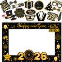 KatchOn, New Years Eve Photo Booth Props 2026 - Pack of 36, New Years Photo Booth Props 2026 | Happy New Years Decorations 2026 | New Years Eve Party Supplies 2026 | New Year Photo Booth Frame 2026