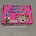 Make Your Own Axolotl Plush Pillow Kit Arts and Crafts for Kids (No Sew), DIY Axolotl Stuffed Toys for Girls & Boys Ages 3 4 5 6 7 8 9 10 + Years Old, Animal Activity, Squishy Plushy, Girls Presents