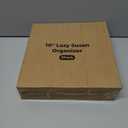 LAMU 2 Pack Lazy Susan Organizer, 10'' Lazy Susan Turntable for Cabinet, Table Top, Refrigerator, Kitchen, Pantry Fridge Organizers and Storage, Rotating Spice Organizer, Oak