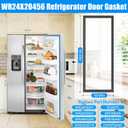Upgraded WR24X20456 Refrigerator Door Gasket Compatible with GE Refrigerator Door Seal Replacement for Hotpoint Fridge Door Seal WR24X10071 WR24X10157 WR24X10256 Black 65.55" x 19.69" Door Gasket
