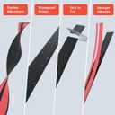 10Ft Stair Nosing Stair Edge Trim, Stair Nose, Non-Slip Self Adhesive Stair Edge Protector Suitable for Indoor/Outdoor Stairs (Black)