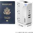 250W Conversion Plug, International Travel Converter with 4 USB Ports, lowering 220V to 110V for 100V-240V Areas and Different Countries Plugs Using US Electrical Devices (White)