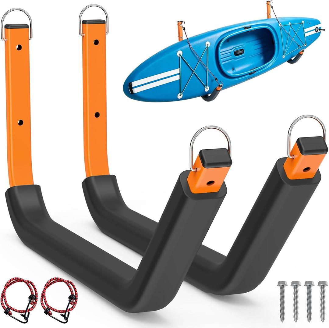 Large Kayak Storage Rack, 26 Inch Wall Mount Canoe Hanger, 2Pack