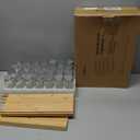 Spice Drawer Organizer with 28 Spice Jars and 216 Labels, Non-slip Rubber, Bamboo 4 Tier Spice Racks Tray Seasoning Containers for Kitchen Drawers,Cabinets,Countertops,13" Wide * 15.8" Deep