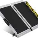 WHALEMOTOR Portable Wheelchair Ramp 2FT, Anti-Slip Aluminum Folding Portable Ramp, Wheelchair Ramps for Home, Weight Capacity Up to 600 LBS, with Transition Plates Above and Below, Loading Dock Plates