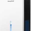 KeepGlad Dehumidifier, 98OZ Dehumidifiers for Home(1000sq.ft), Humidity Display Dehumidifier for Basement Bathroom Bedroom, Auto Shut Off, Washable Filter, Drain Hose, Timer, 7 Ambient Lights, White