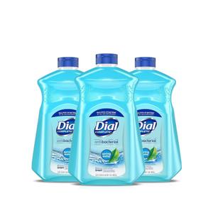 Dial Antibacterial Liquid Hand Soap Refill, Spring Water, 52 fl oz (Pack of 3)