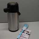 TOMAKEIT Airpot Coffee Carafe for Keeping Hot,102oz/3L Coffee Dispenser Thermal with Pump,Insulated Stainless Steel Hot Beverage Dispenser for Parties,Thermal Carafe for Hot Drinks Water Tea Chocolate