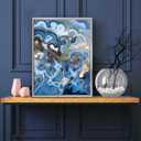Pixy Canvas 20x24 inch Floater Frame for Canvas Paintings, Wood Panels, Canvas Panels & Stretched Canvas Boards. Floating Frame fits 5/8", 3/4" & max 7/8" Deep Artwork (Chrome, 20 x 24 inch)