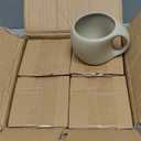 Ceramic Cappuccino Cups with Handle,6 oz Ceramic Coffee Mug Set of 4,Stoneware Espresso Cup for Double Shots,Small Coffee Cups for Latte,Cafe,Mocha,Tea Cups (Natural Beige,6 OZ)