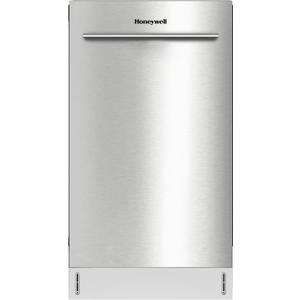 Honeywell 18-Inch Dishwasher with 8 Place Settings, 6 Washing Programs, Stainless Steel Tub, UL & Energy Star Certified, Stainless Finish