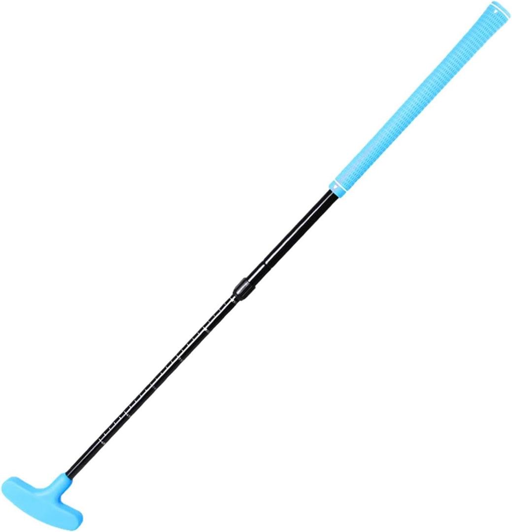 Adjustable Golf Putter for All Ages, Suitable for Indoor and Outdoor Use (Blue)