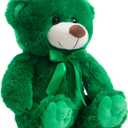 Super Color Teddy Bear Stuffed Animals Plush Toy for Children Girlfriend Family Congratulations Baby Shower Birthday Green 14 inch
