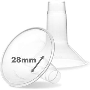 Nenesupply 28mm Flange Compatible with Medela Breast Pump Parts Replace 28mm Flange for Medela Accessories Compatible with Pump in Style Parts Symphony Swing Harmony Pump Work with Personalfit Flex