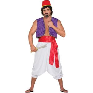 Rubies Desert Prince Purple Genie Vest for Adults, Men's (One Size)