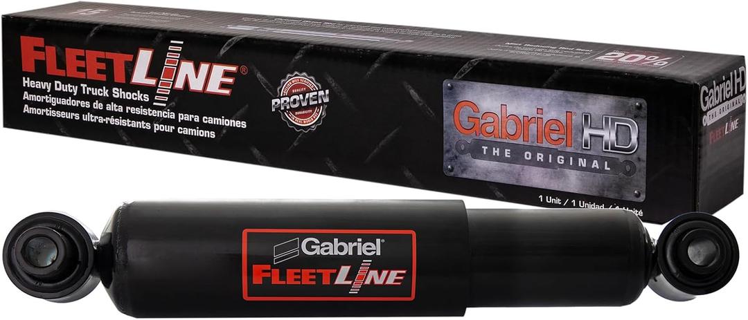 Gabriel 85724 Fleetline Heavy Duty Rear Shock Absorbers for Dynamax; Freightliner Cascadia, Columbia, M2; Thomas Saf-T-Liner; Renegade; Sterling Truck; Motor Coach OEM# 471700002809 (1 Pack)