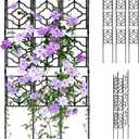 5.25FT Garden Trellis for Climbing Plants, Wall Trellis, 63 Inch Support Fence Climbing Plant Frame Outdoor and Indoor, Privacy Screen Plant Support Fence for Ivy Vines Vegetable Flower