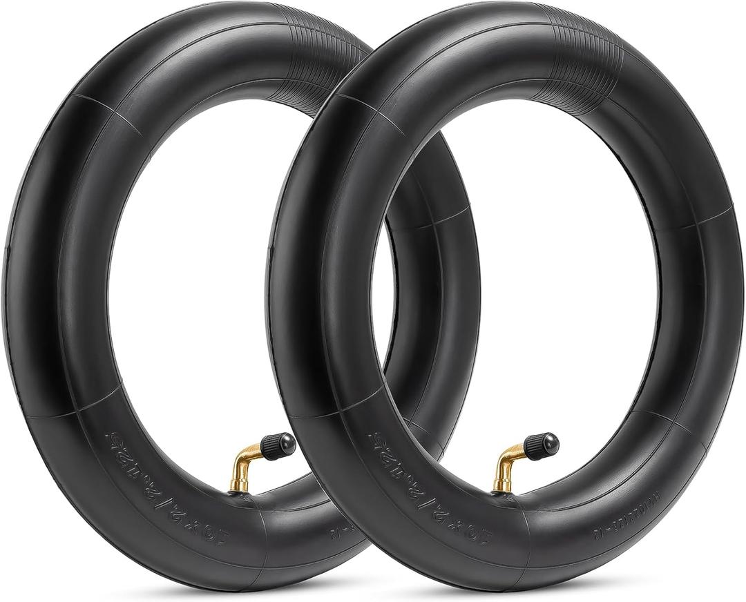 Heavy-Duty 10X2 Scooter Tubes Thicker 40% 10x2.125 Inner Tube Compatible with 10x1.90 10x1.95 10 x 2.0 10 x 2.125 54-152 Most E-Bike Tire Tube Electric Scooter Tubes, 2-Pack