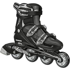 Roller Derby V-Tech 500 Adjustable Performance Inline Skates for Men, Women, Kids, Teens, Large (6-9), Black