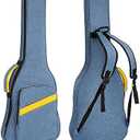 MUZNOTE Electric Guitar Bag, Electric Guitar Case Padded Electric Guitar Gig Bag 0.4 Inch Padding Soft Guitar Case with Neck Strap, Back Hanger Loop, Blue