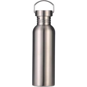 Stainless Steel Water Bottle Single Wall Metal Bottle Large Camping Water Cup with Handle Wide Mouth Leak Proof Lightweight Sports Kettle Cup (25 oz)