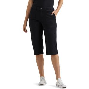 Lee womens Ultra Lux Comfort With Flex-to-go Utility Skimmer Capri Pant (10, Union-all Black)