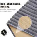 Dog Crate Mat, 2 Pack 36"54" Flannel Washable Pet Mat for Dogs and Cats, Non-Slip Pet Pad for Kennel Training, Absorbs Urine and Waterproof Pad for Sofa Bed Crate Kennel Car Seat FloorGray
