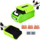 for Power Wheel Adapter Compatible with Greenworks 40V Battery, Dock Battery Adapter with Fuse, 14 Gauge Wire Power Tool Converter for RC Cars, Robotics, DIY Projects(No Battery)