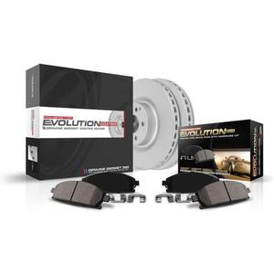 PowerStop Front Brake Kit For Acura ILX 2014-15 |Honda Accord 2003-12 |Civic 2013-21 |CR-V 2002-04 |CR-Z 2016 - Fully-Coated Disc Rotors with Z17 Ceramic Brake Pads Replacement, CRK1043