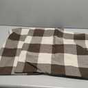Phantoscope Pack of 2 Gingham Buffalo Check Plaid Throw Decorative Pillow Cover Outdoor Indoor Throw Pillows Farmhouse Square Pillow Cases for Home Decor Coffee,20 x 20 Inches